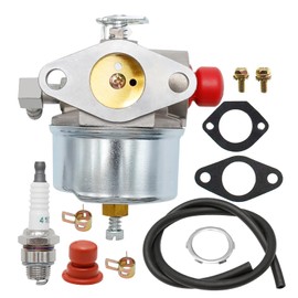 632046A Carburetor Spark Plug Fuel Line Kit replacement for Tecumseh TVS75 TVS90 TVS100 TVS105 TVS115 TVS120 ECV100 TVXL90 TVXL105 TVXL115 LAV30 LAV35 LAV40 LAV50 TNT120 engines