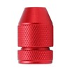 Adjustable Drill Stop Collar Aluminum Alloy Red Anti Slip Nylon