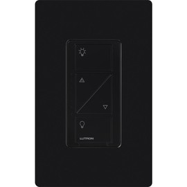 Lutron Caseta Original Smart Dimmer Switch (Lutron Smart Hub Required), for LED Lights, 150 Watt, Single-Pole/3-Way, No Neutral Required, PD-6WCL-BL, Black