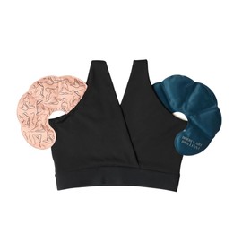 Essential Postpartum Recovery Bralette + Ice/Heat Packs Black