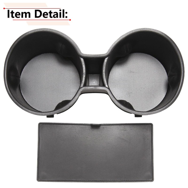 RLB-HILON Center Console Cup Holder Insert and Mat Compatible with
