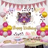 JOYMEMO Cheetah Birthday Decoration Girls - Including Leopard Print Pennant
