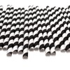 Black & White Striped Paper Straws (10mm x 200mm) -