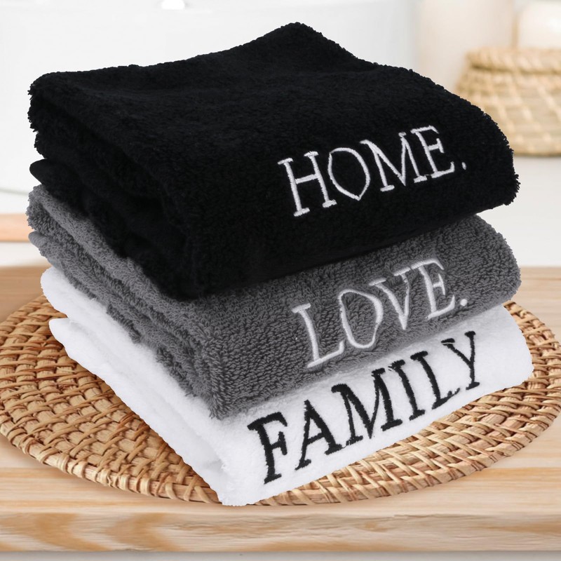 Ddeetodu 3 Pcs Bathroom Towels Decorative Set, Bathroom Decor Towels,