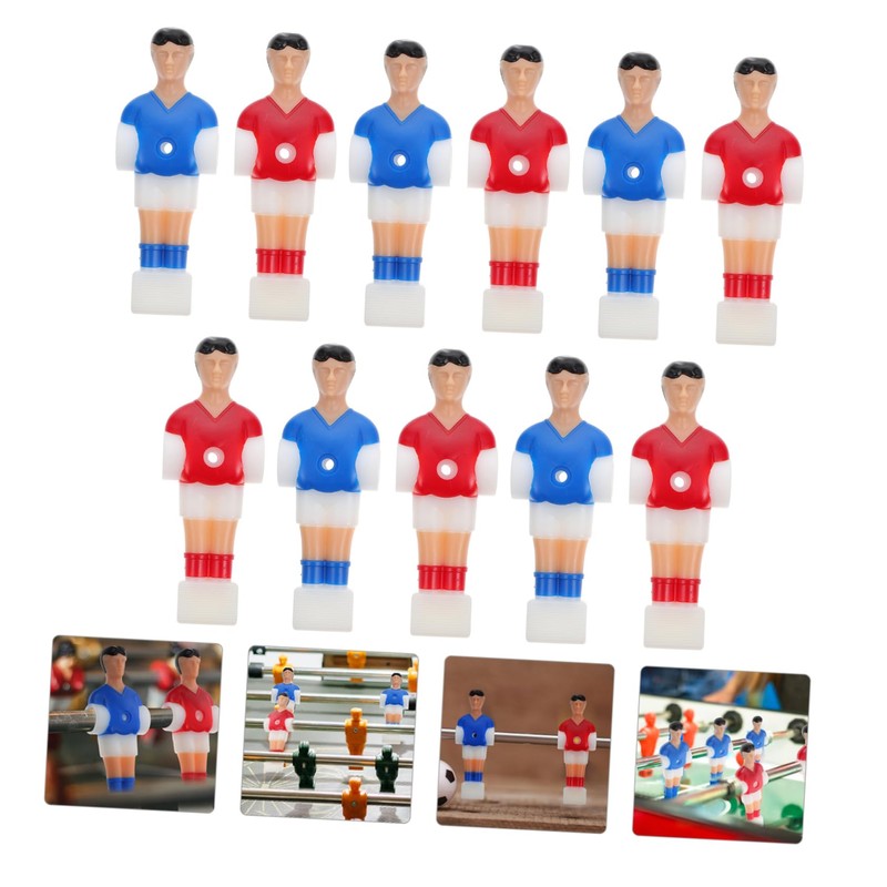 WOONEKY Foosball Men Player Set 11pcs Soccer Game Player Replacement