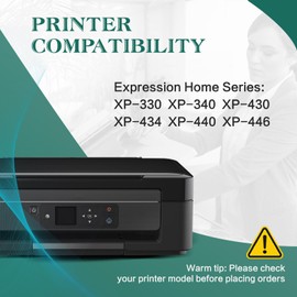 Remanufactured Ink Cartridge with Latest Chip for Epson 288 XL Ink Cartridges Combo Pack for Epson Expression Home XP-430 XP-330 XP-434 XP-440 XP-446 XP-340 Printer (5 Pack)