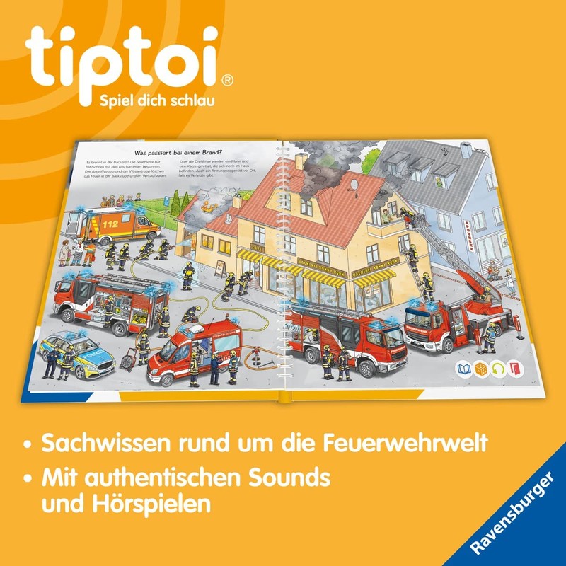 Ravensburger tiptoi on the Go with the Fire Truck with