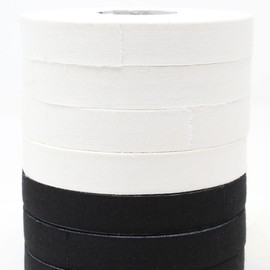 Bighorn Athletics Premium Competition Jiu-Jitsu Finger Tape, 8-Rolls, 50% Stronger Material, Residue-Free (0.5-Inch, Black/White Assorted)