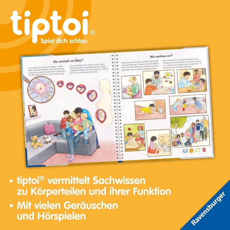 Ravensburger tiptoi Set: Wieso? Weshalb? Warum? Alles über den Körper