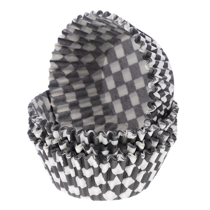 100pcs Cupcake Paper Cups Black and White Cupcake Liners Baking