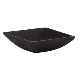 47th & Main Durable Black Cast Iron Bowl, Medium, Square,58 fluid ounces
