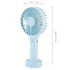 Mini USB Rechargeable Handhold Portable Desktop Cooling Fan (Blue)
