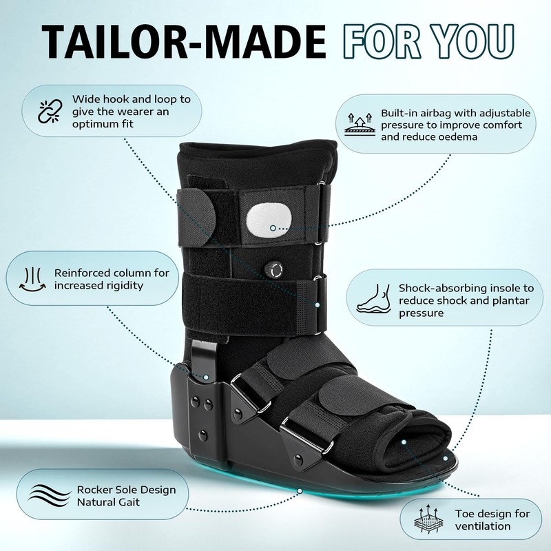 Medibot Advanced Walking Boot for Ankle Injuries & Fractures Adjustable