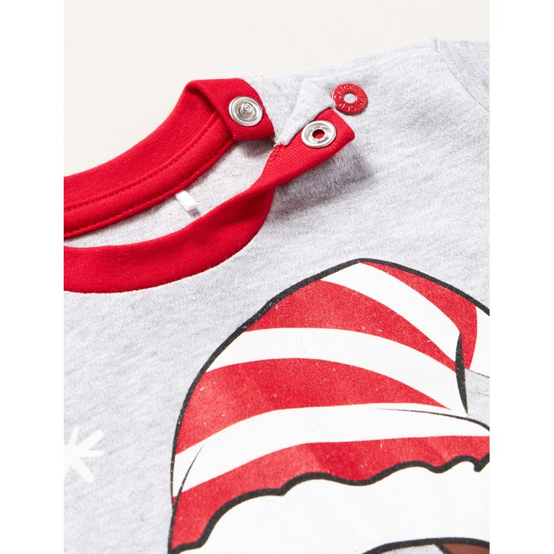 Chicco, Gift Box: Boys Long Christmas Pyjamas, Grey and red