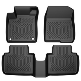 TPE All-Weather Floor Liners Mats Cargo Liners Compatible with Honda Accord Sedan 2018-2022 (Heavy Duty) 3-Piece Premium