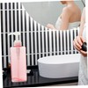 ABOOFAN Square Liquid Pump Dispenser Bottle for Shampoo Body Wash