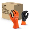 LINCONSON 12 Pack Extreme Grip Lightweight Nitrile Coated Construction &
