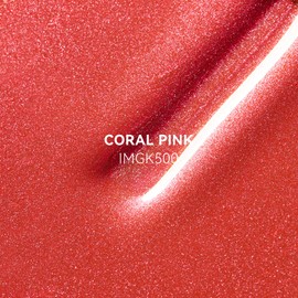 MAYCHAO 15ML Cat Eye Gel Nail Polish 1Pc Coral Pink Gel Polish with Magnet Soak off Holographic Magnetic Nail Polish for Nail Art Manicure Salon DIY at Home, 0.5 OZ