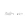 Smedbo O348 Porcelain Container Soap Dish, White