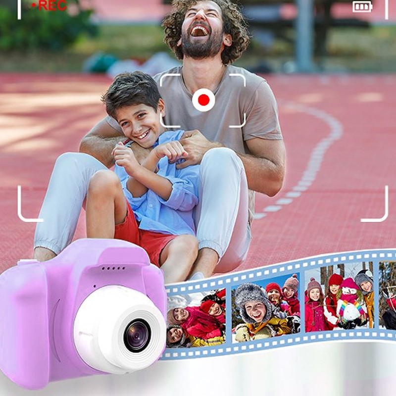 Children Camera 2in Screen AI Face Recognition Multifunctional USB Charging