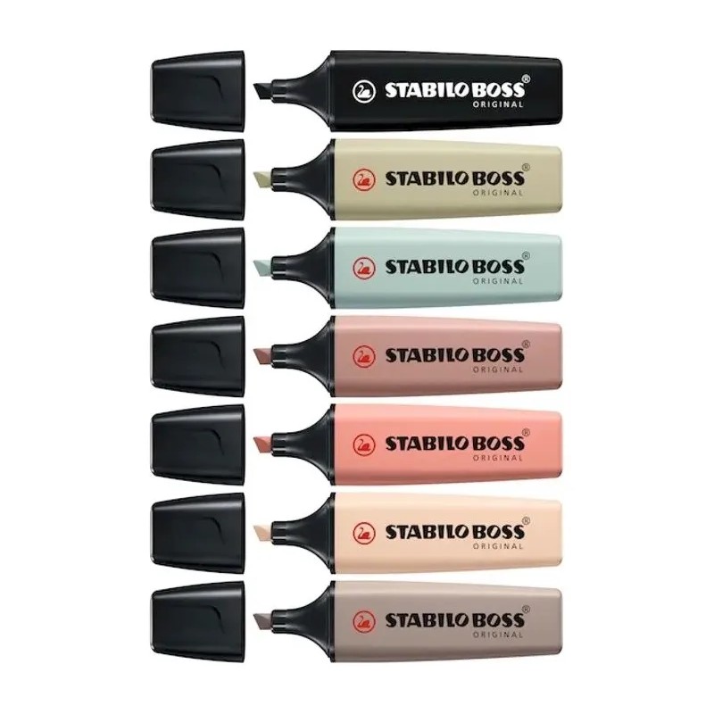 Stabilo Boss Nature Colors Resaltador 7pzs