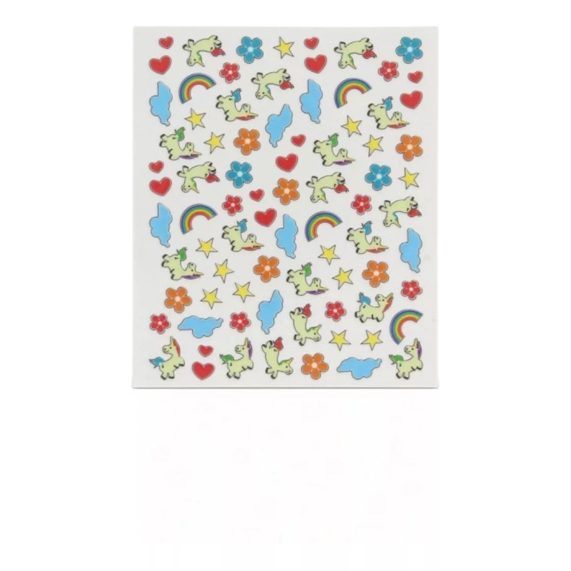 50 Pack Calcomanias Para Uñas Unicornio 3900 Mini Stickers
