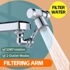 1080° Rotating Filter Faucet Extender,PP Cotton Filter Faucet, Universal Splash