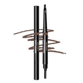 Gentlehomme 2 Pack Mens Eyebrow Pencil Light Brown, Easily Shape Define Fill Eyebrows or Beard, 2 in 1 brush and ultra-thin pencil, Waterproof Smudge Proof Sweatproof, Durable and Long Lasting