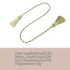 Fenghuangwu Curtain Tiebacks Handmade Decorative Curtain Holdbacks Rope with Tassel