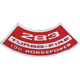 OER Air Cleaner Decal Turbo-Fire 283/195 HP Fits Camaro Nova Chevelle Impala Corvette