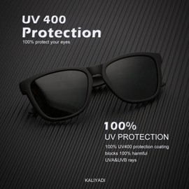 KALIYADI Unisex Polarized Retro Classic Trendy Stylish Sunglasses for Men Women Driving Sun glasses UV Blocking