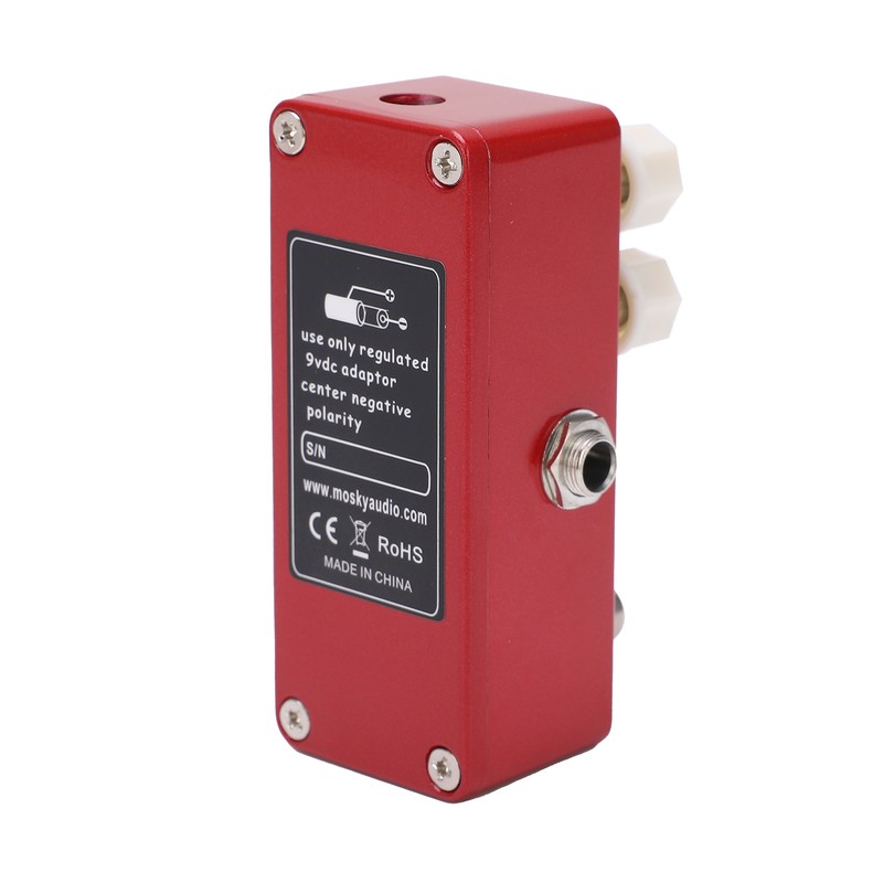 Distortion Effect Metal Shell Red True Bypass Foot Switch for