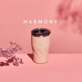 Doshisha HARMONY Tumbler with Lid, 1.2 fl oz (0.36 L), Drink, Pink