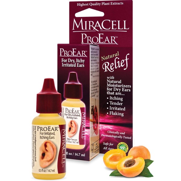 Miracell ProEar, Ear Drops for Itchy Ears, Ear Wax Softener,