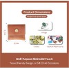 TheAntiq Estuche para Anillos de Cuero de Grano Completo, Porta