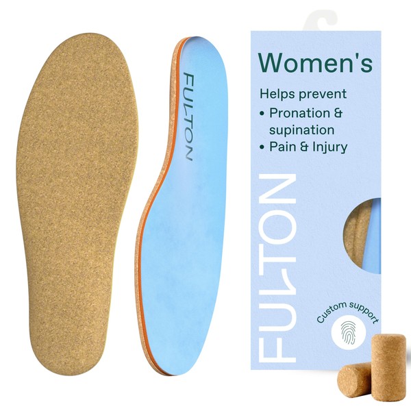 Fulton Athletic Running Insoles for Women - Shock Absorbing Insoles