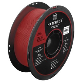 HATCHBOX Matte PLA 3D Printer Filament, Dimensional Accuracy +/- 0.03 mm, 1 kg Spool, 1.75 mm, Cherry Red