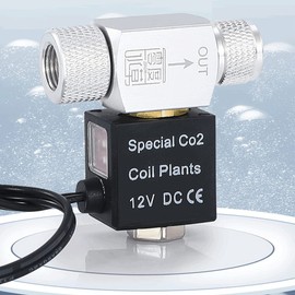CENPEK DC CO2 Solenoid Valve Aquarium CO2 System Regulator Magnetic Valve for Aquarium Fish Tank Water Plant Grass Grow Easy to Install