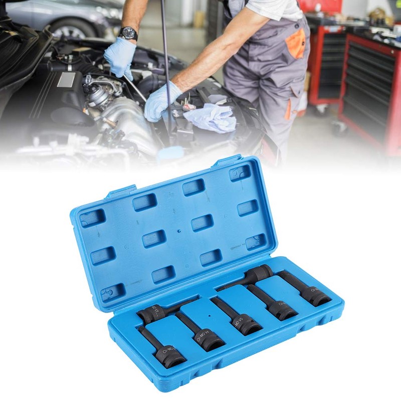 Screw Extractor Set, 7 Pieces, 1/2 Inch Square Head Screw
