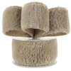 HUIHUANG Camel Faux Fur Wired Ribbon 2.5 inch Khaki Fur