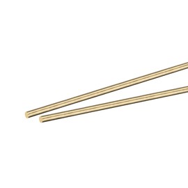 sourcing map 2 pieces brass round rod lathe bearing for craft parts, 3 mm diameter, 100 mm length
