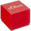 s.Oliver Women's Analogue Quartz Watch, Silver-black, Strap.