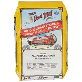 Bob's Red Mill Organic Unbleached White All-Purpose Flour, 25 Pound