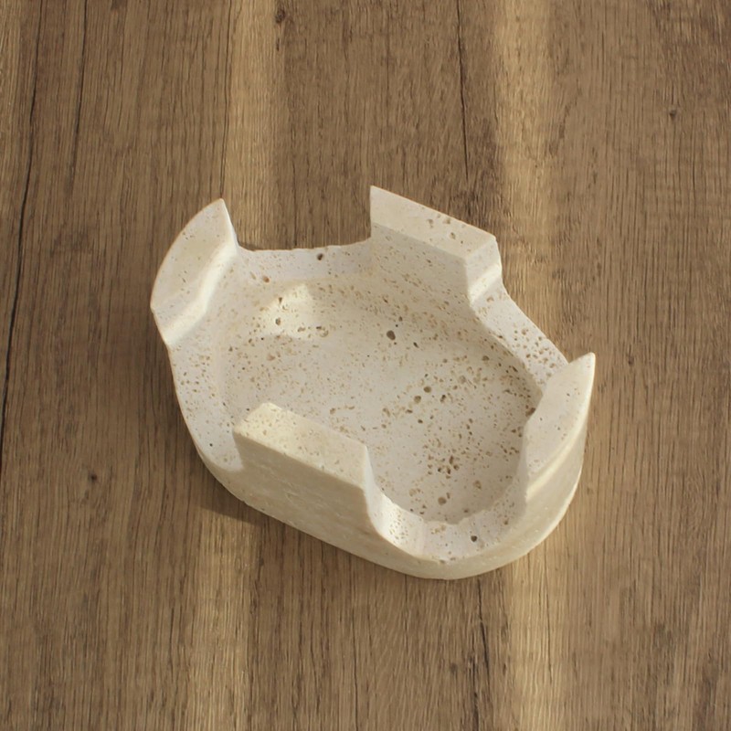 Natust 2-in-1 Travertine Sponge Holder for Kitchen Sink - Heavy