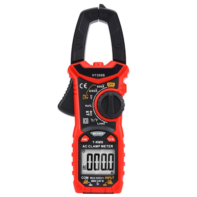 HT206 AC/DC Mini Digital Clamp Meter For Measuring Voltage AC