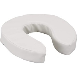 NOVA Medical Products Toilet Seat Cushion, 2” Padded Toilet Seat Cover & Comfort Pad, For Standard and Elongated Toilet Seats, White