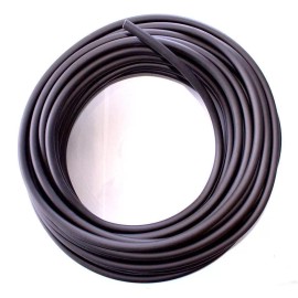 SantopSeal Rubber Corporation Chemical Resistant Santoprene 64A Black Rubber Tubing, 3/16" ID X 3/8" OD–50 ft