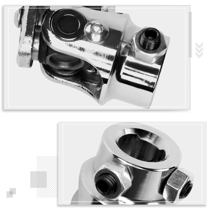 Universal Stainless Steel Steering Shaft Single U Joint | 13/16"
