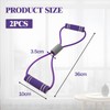 2 Pcs Resistance Band with Handles,Figure 8 Resistance Band,Suitable for