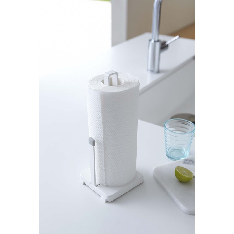 山崎実業 キッチンペーパーホルダー プレート ホワイト 2435